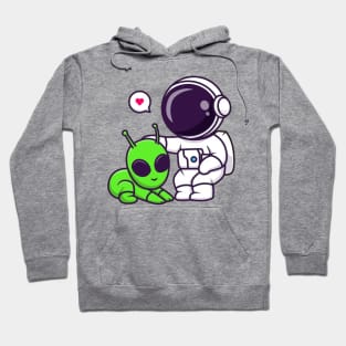 Astronaut and alien Hoodie